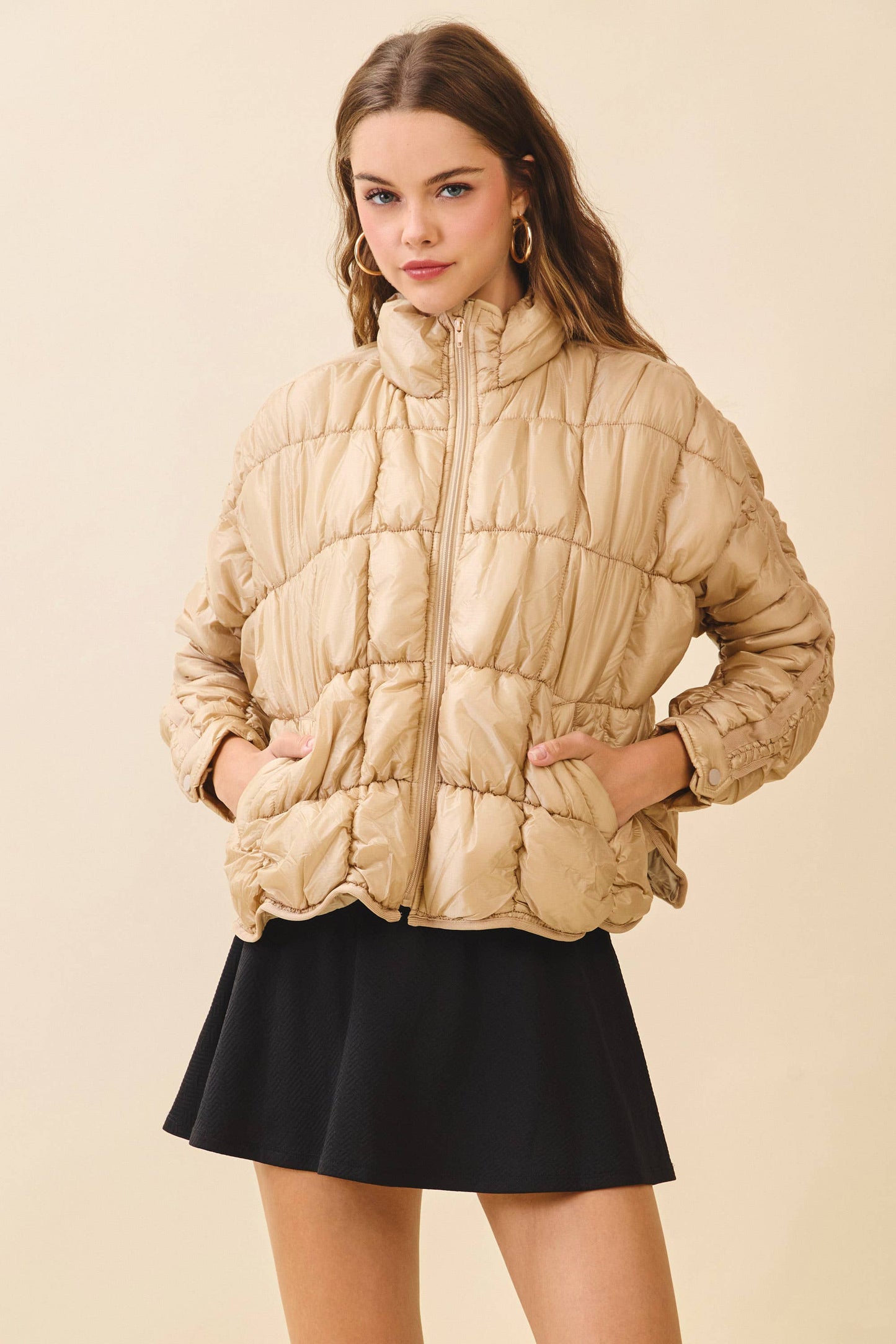 Light Weight Quilted Puffer Jacket