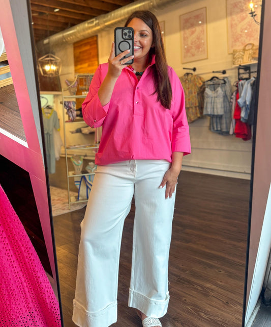 Pink Paradise Tunic Top