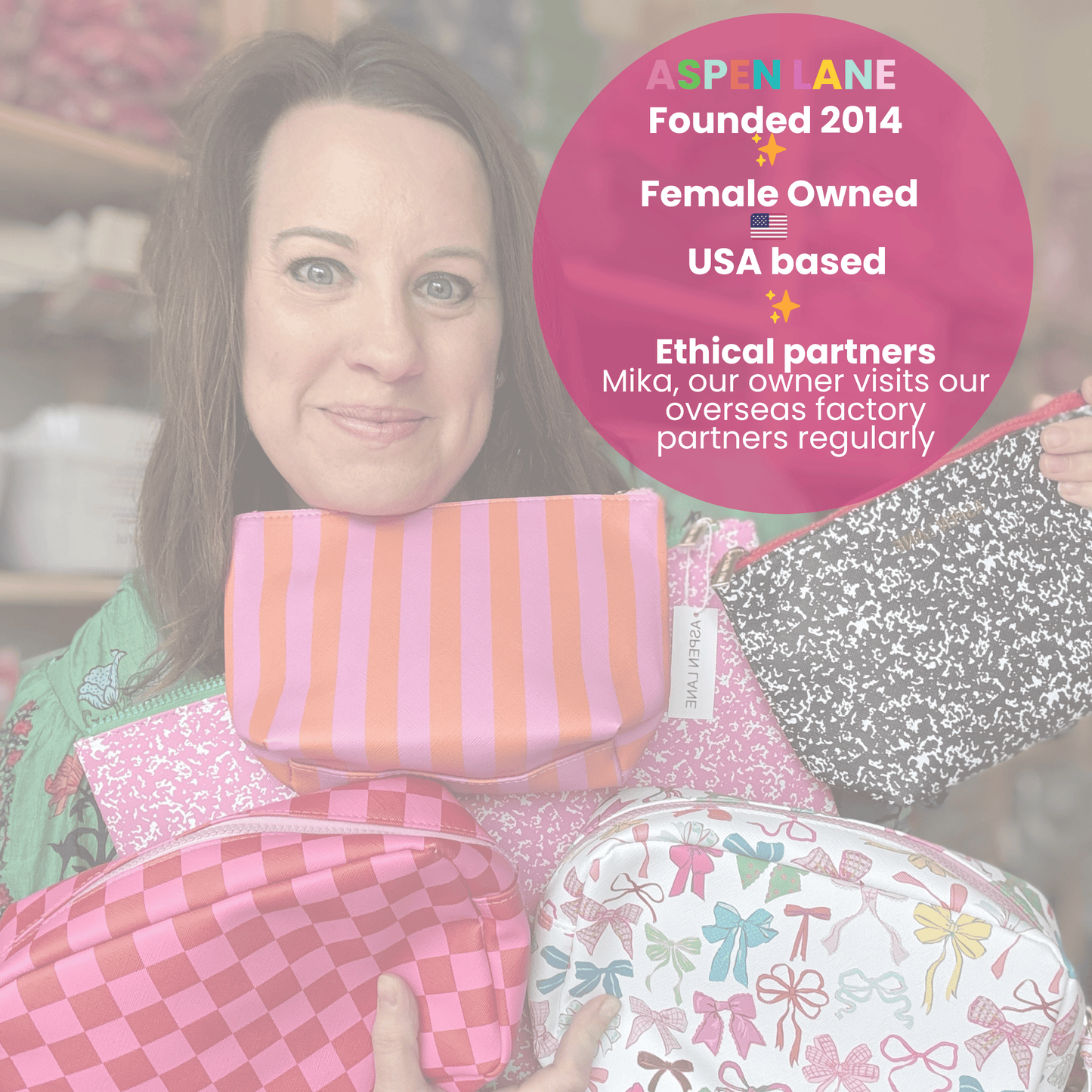 Preppy stripe trinket gift tray catchall | pink & red stripe