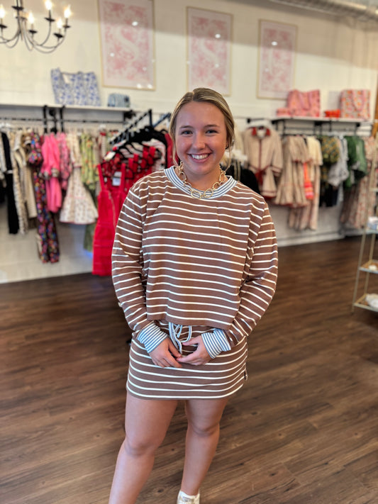 Mocha Cropped Pullover
