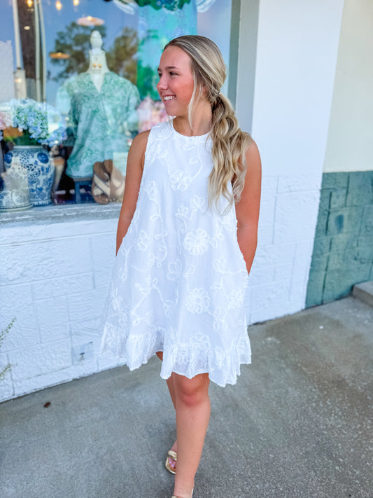 Off White Vines Dress
