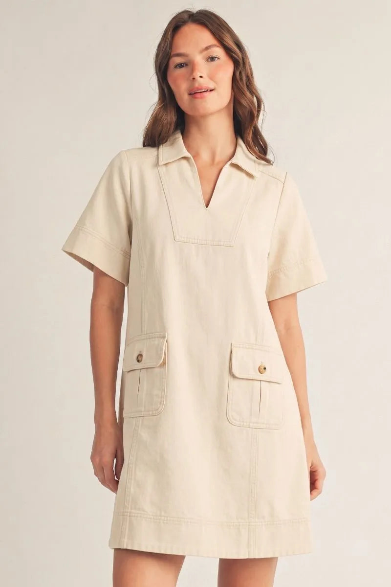 Oatmeal Casual Dress