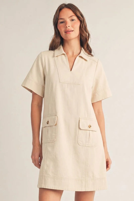 Oatmeal Casual Dress
