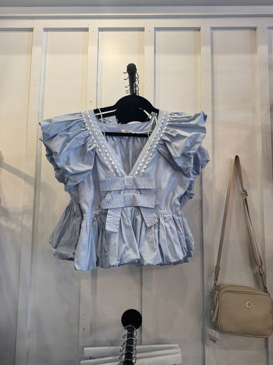 Bubble Blue Top