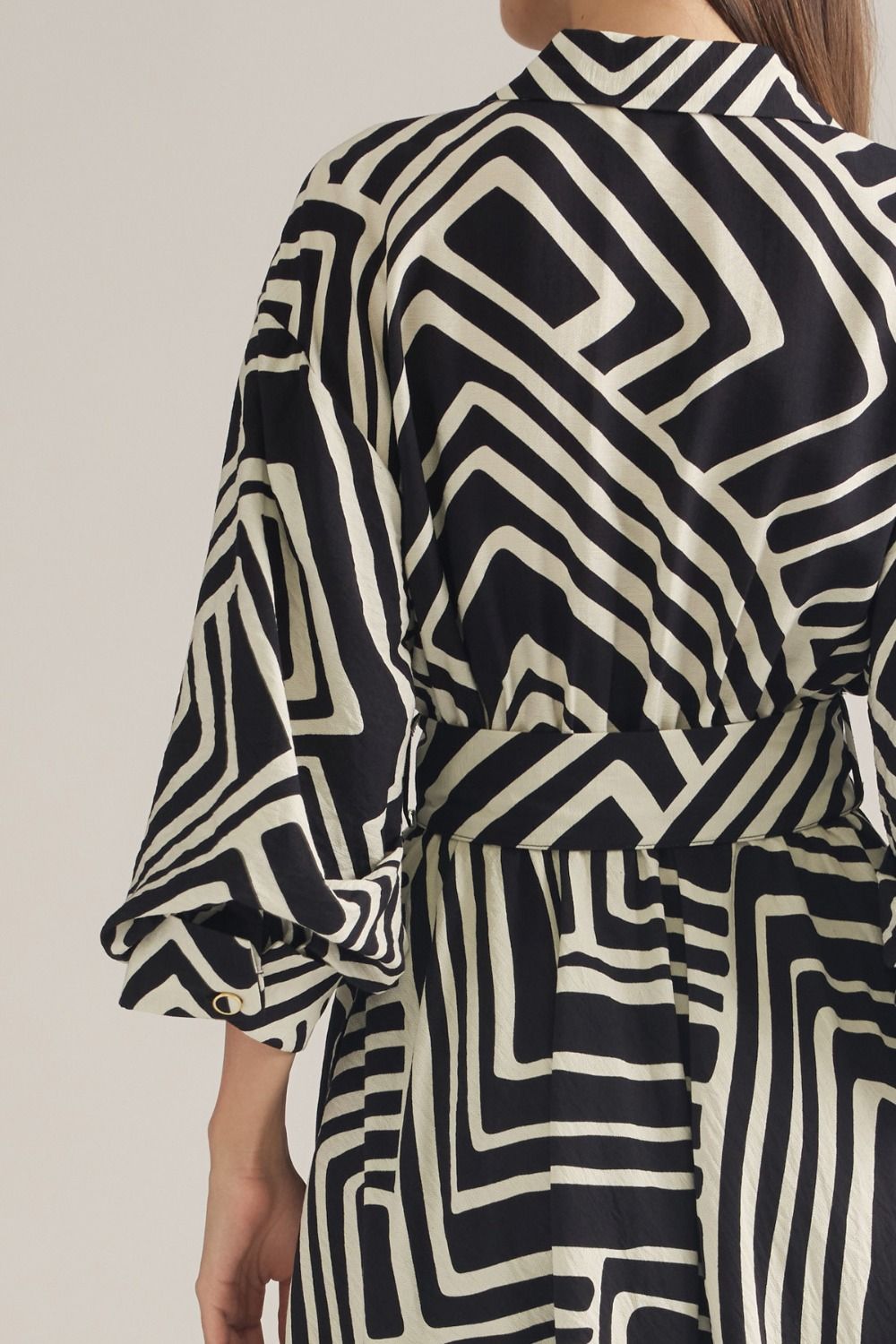 Black & White Abstract Dress