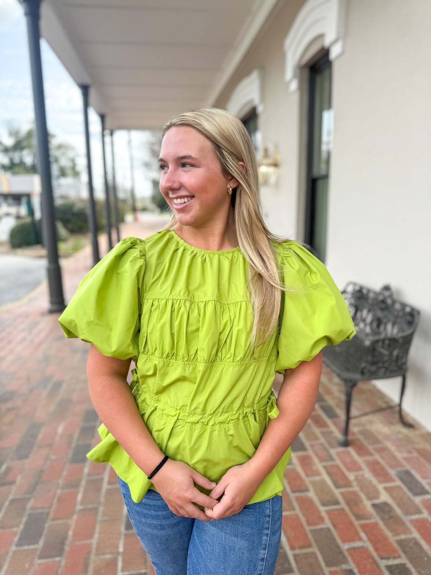 Sherry Chartreuse Top