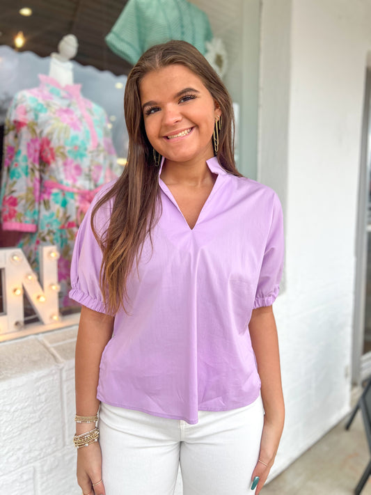 Ava Lavender Top