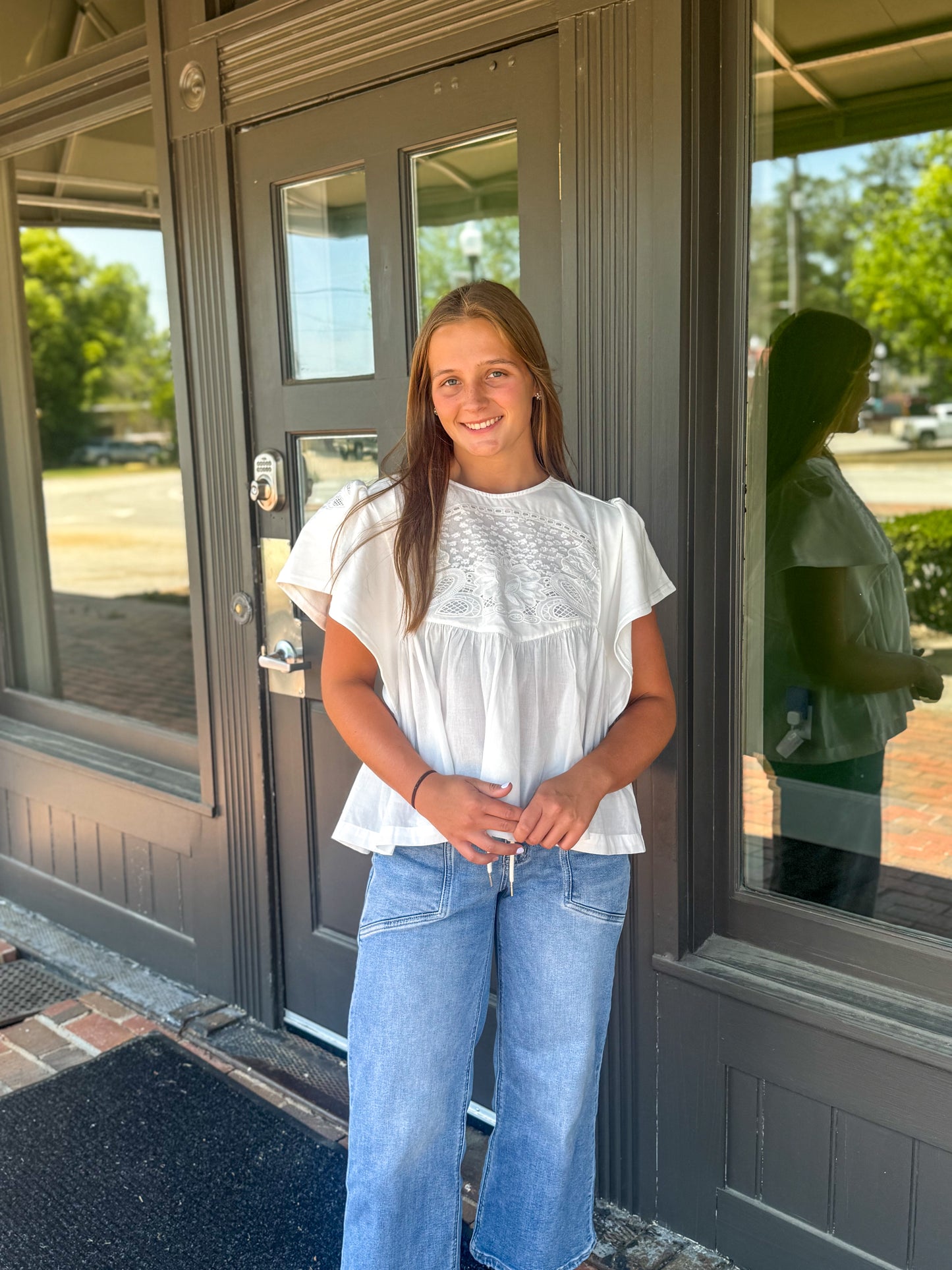 Adeline Embroidered Top