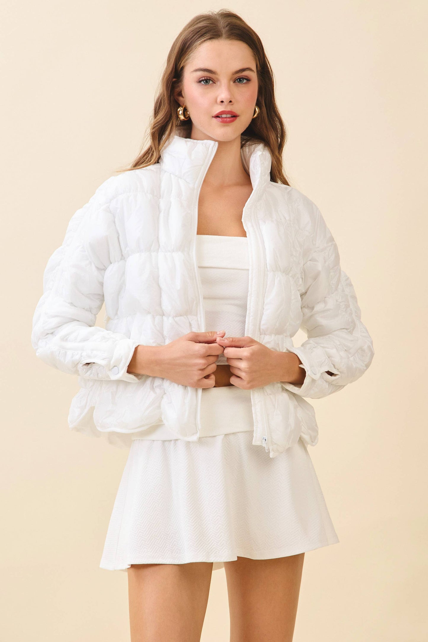 Light Weight Quilted Puffer Jacket