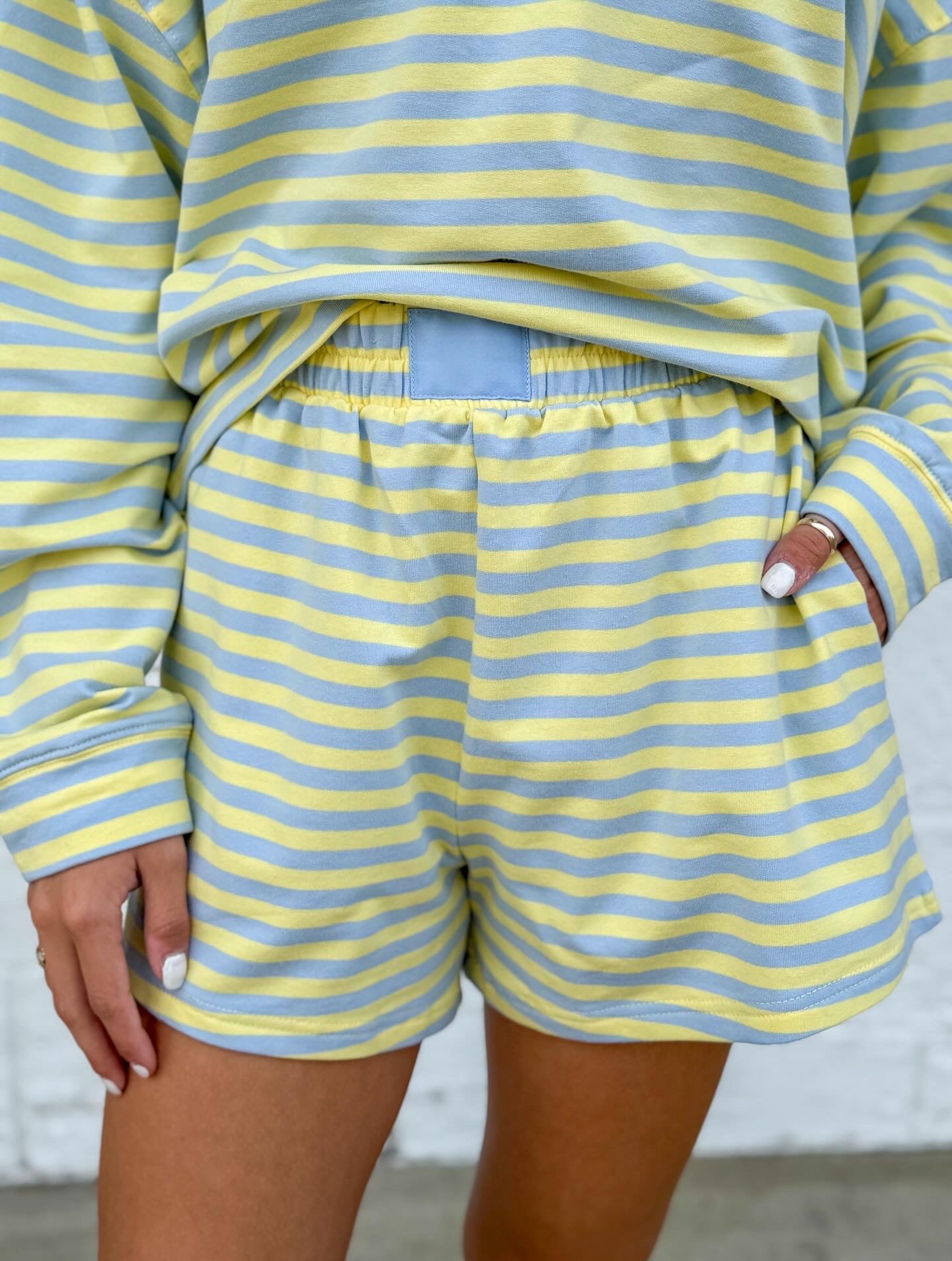 Stripe Terry Shorts