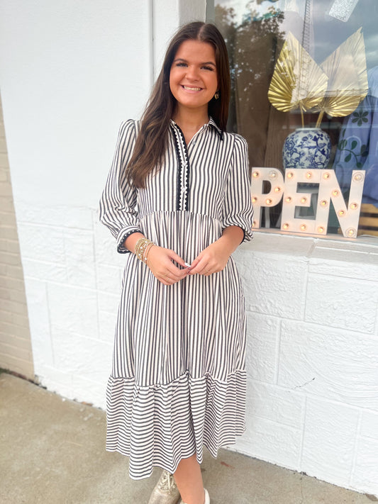 Amanda Stripe Maxi Dress