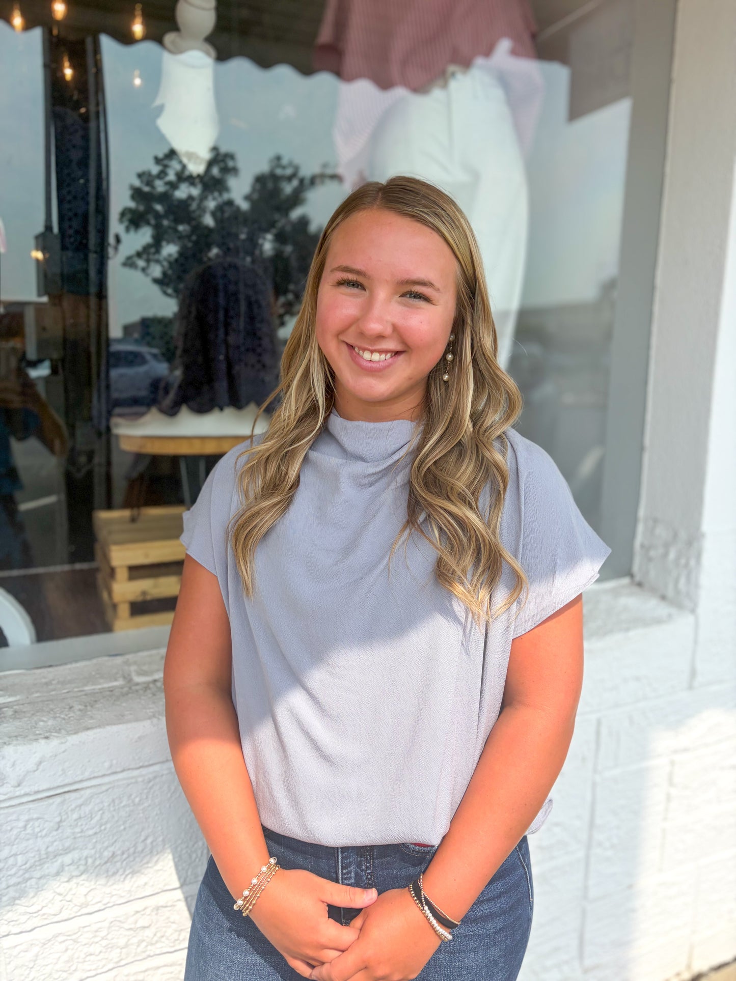 Dove Blue Blouse