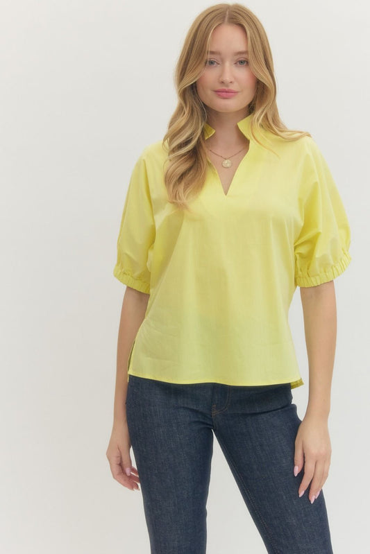 Ava Yellow Top