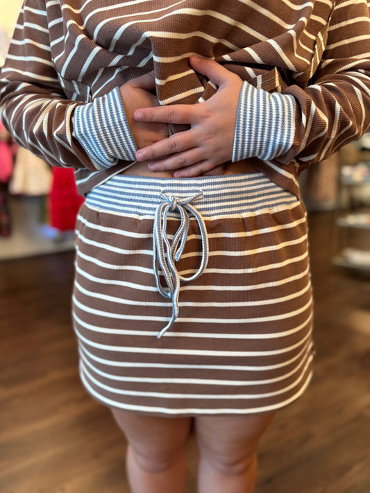 Mocha Mini Skort