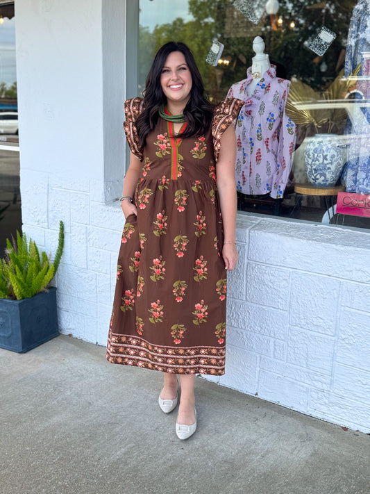 Autumn Brown Dress