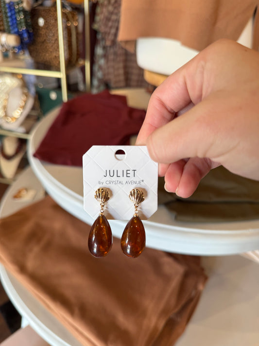 Teardrop Shell Earrings