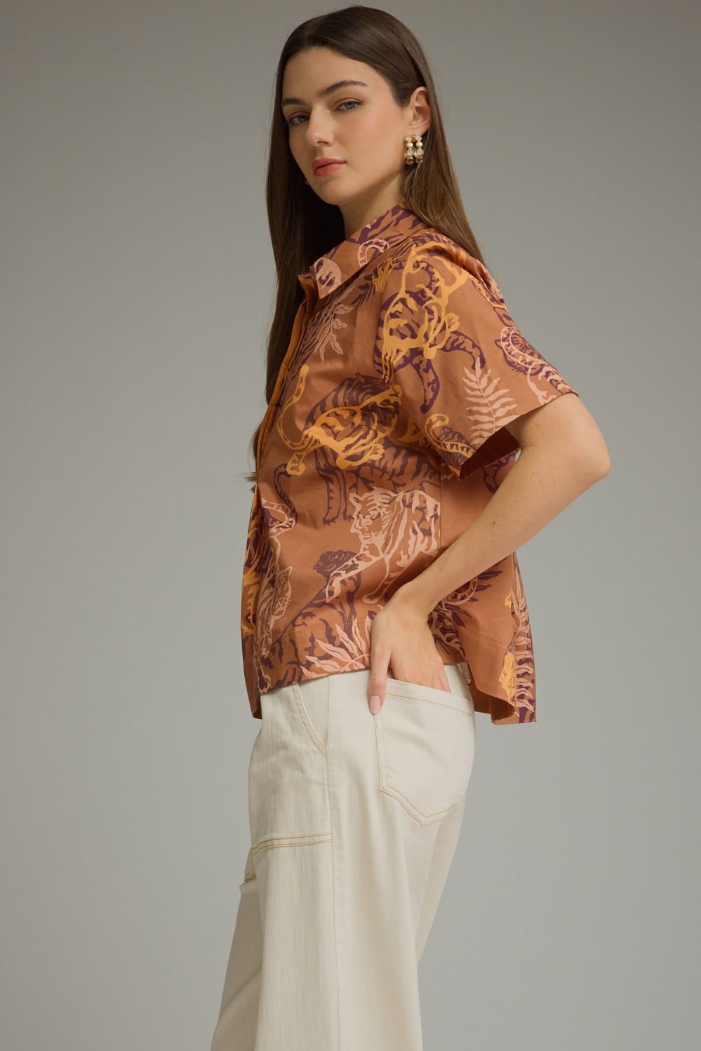 Tiger Print Top