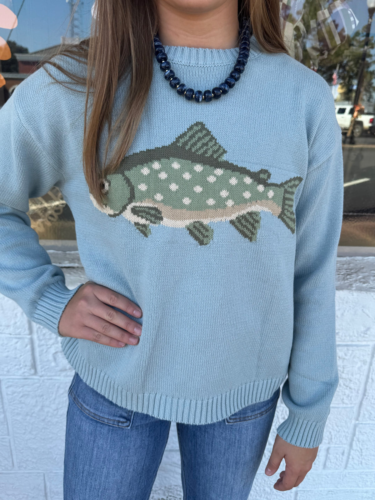 Blue Fish Sweater