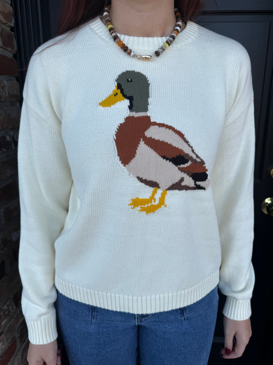 Mallard Duck Knit Sweater