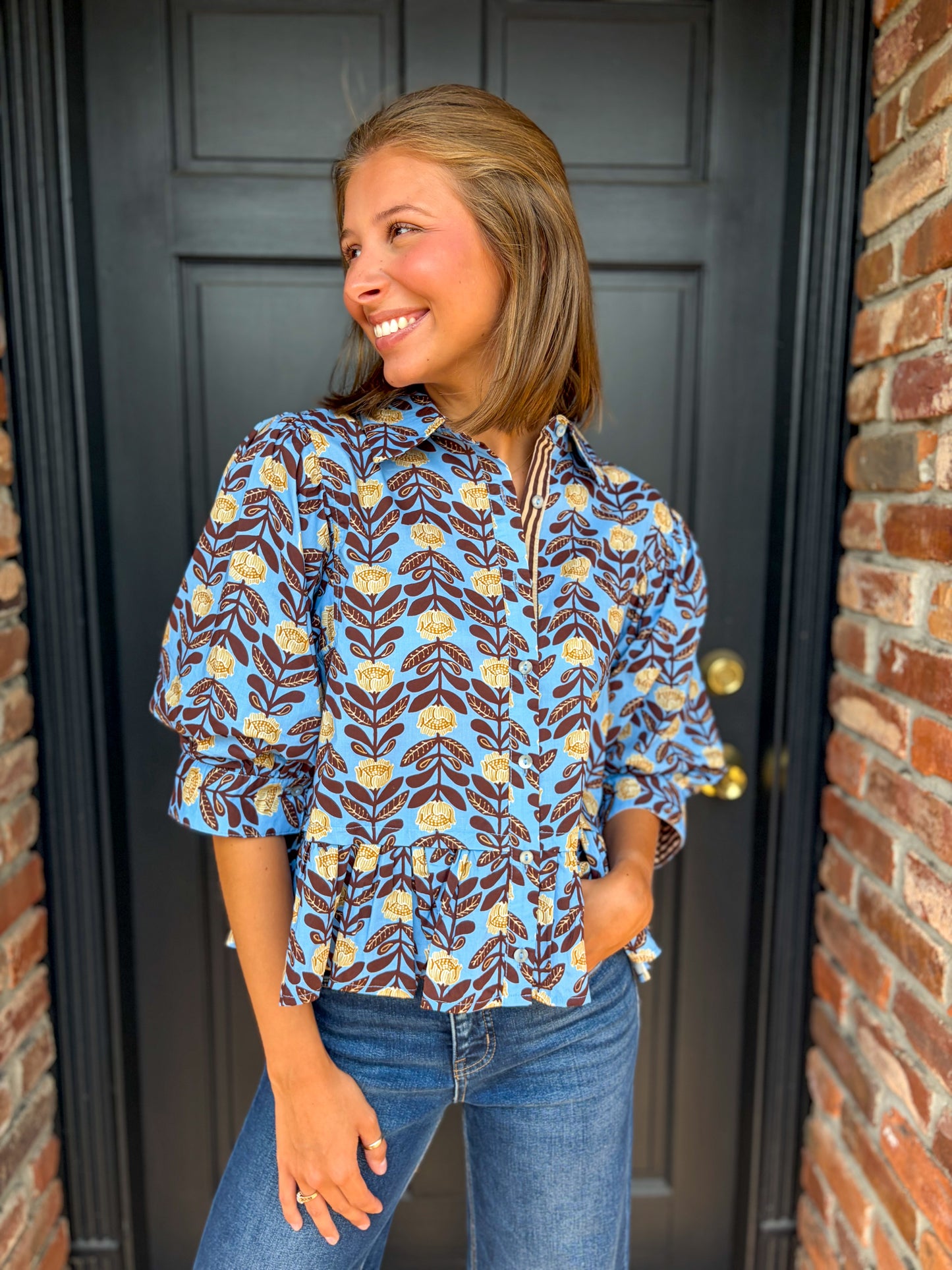 Honey & Sky Top