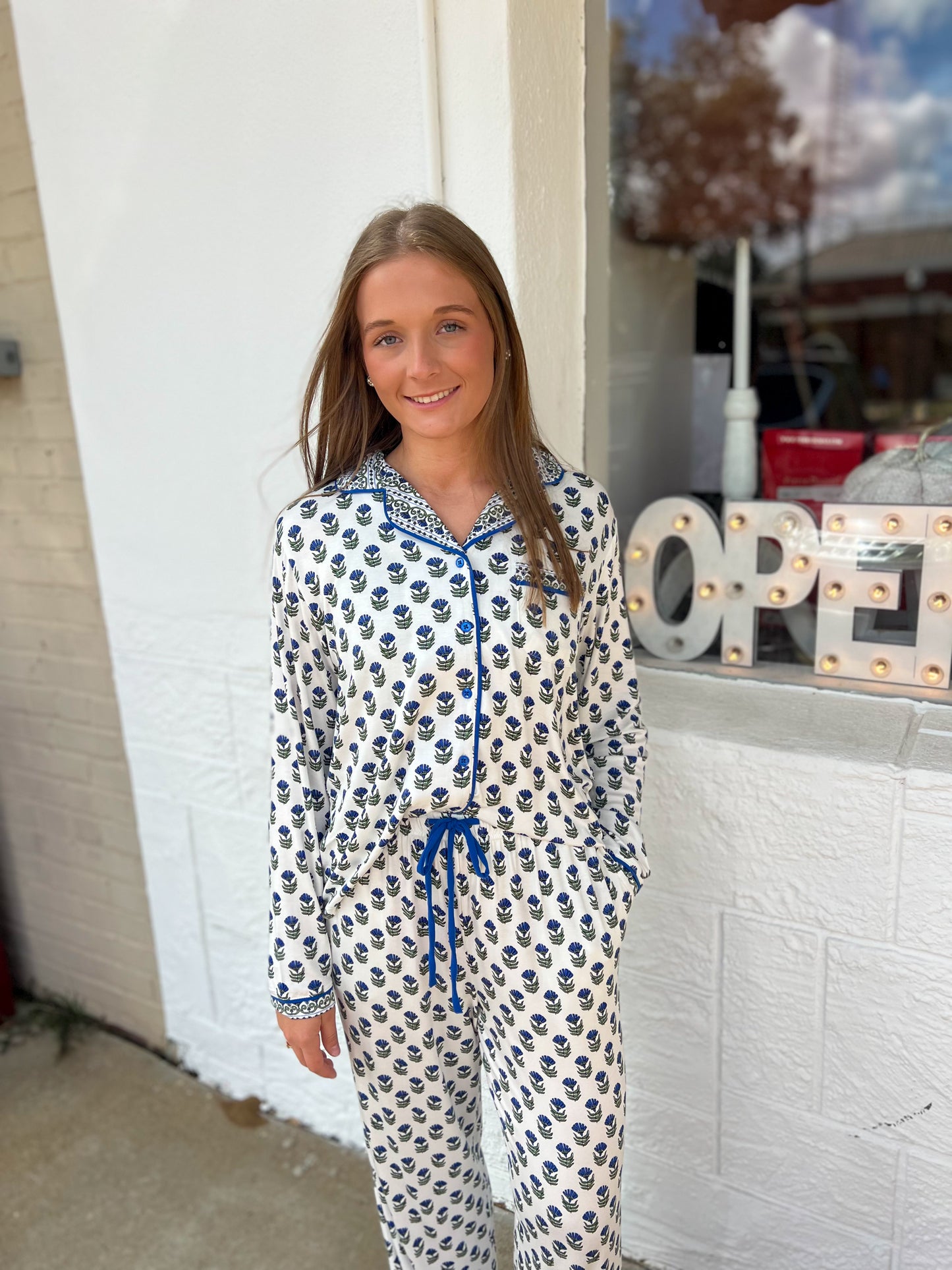 Charlotte Floral Flounder Pant Set