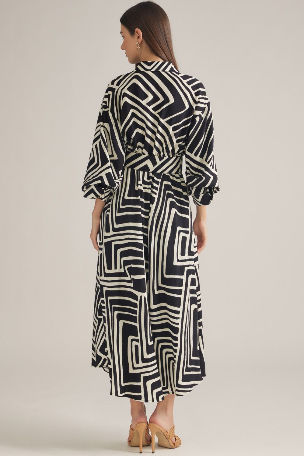 Black & White Abstract Dress