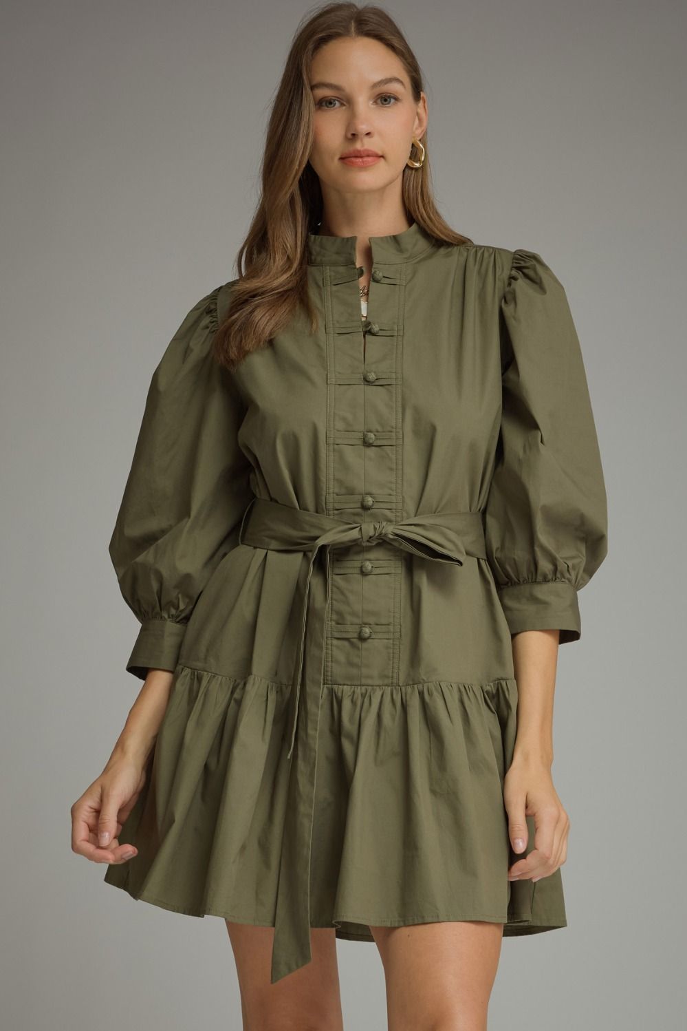 Amry Green Mini Dress