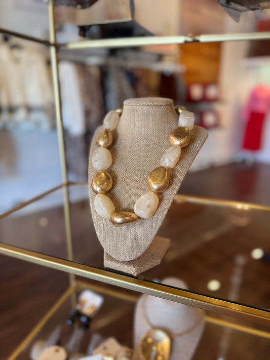 Ivory and Gold Necklace