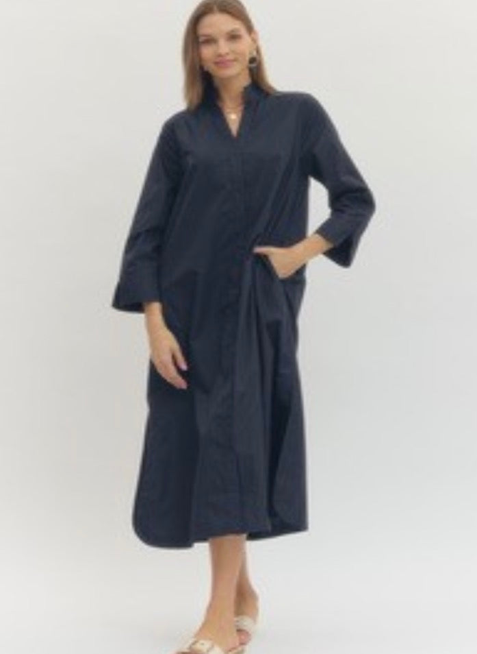 Avery Navy Dress