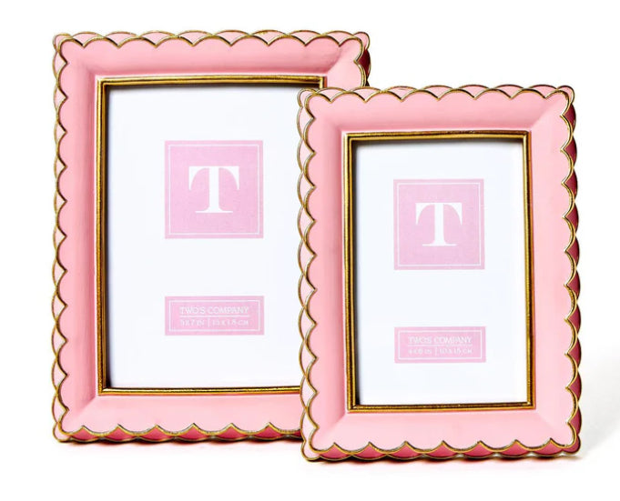 Pink Scalloped Frames (Sold Separately)