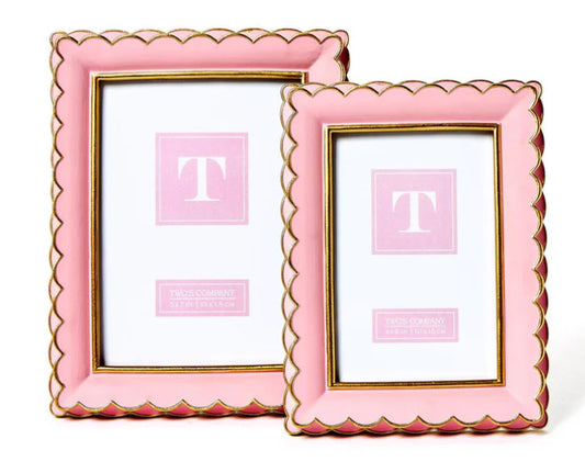 Pink Scalloped Frames (Sold Separately)