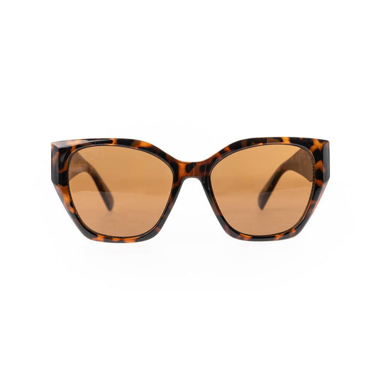 Mary Square| Katie Tortoise Brown Sunglasses