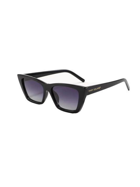 Mary Square| Emma Black Sunglasses