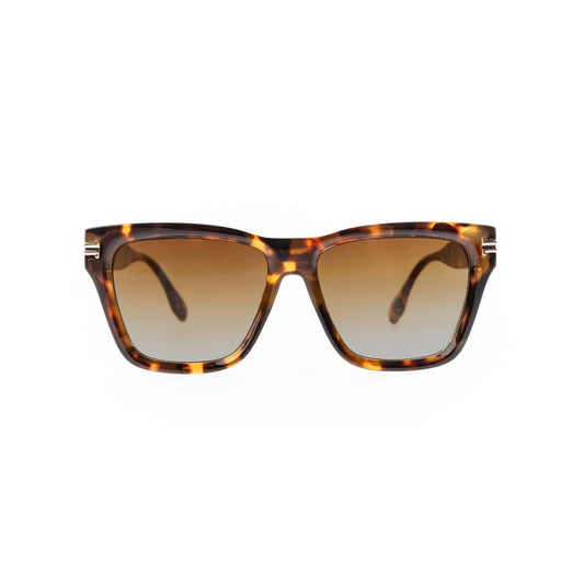 Mary Square| Jordan Brown Tortoise Sunglasses