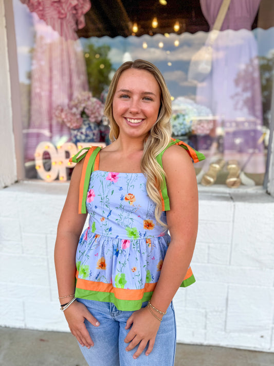 Linny Chambray Tank Top