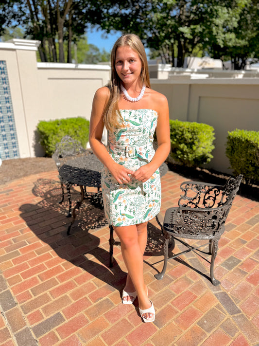 Loving Peacock Mini Dress