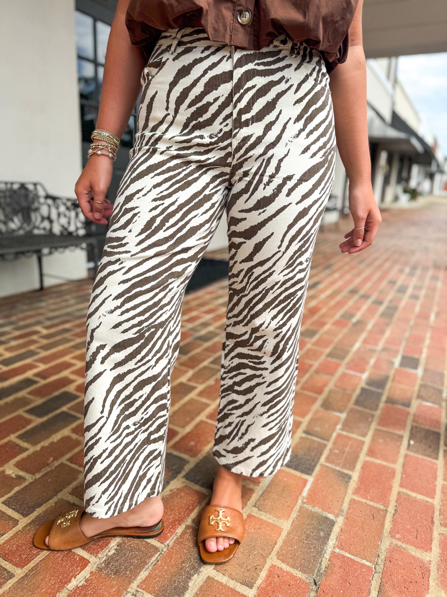 Mocha Zebra Pants