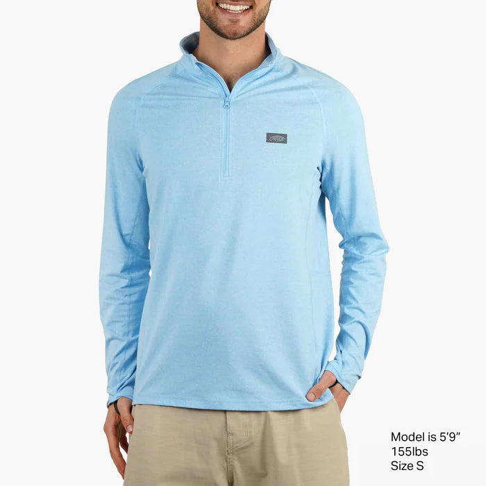 Cypress 1/4 Zip Airy Blue