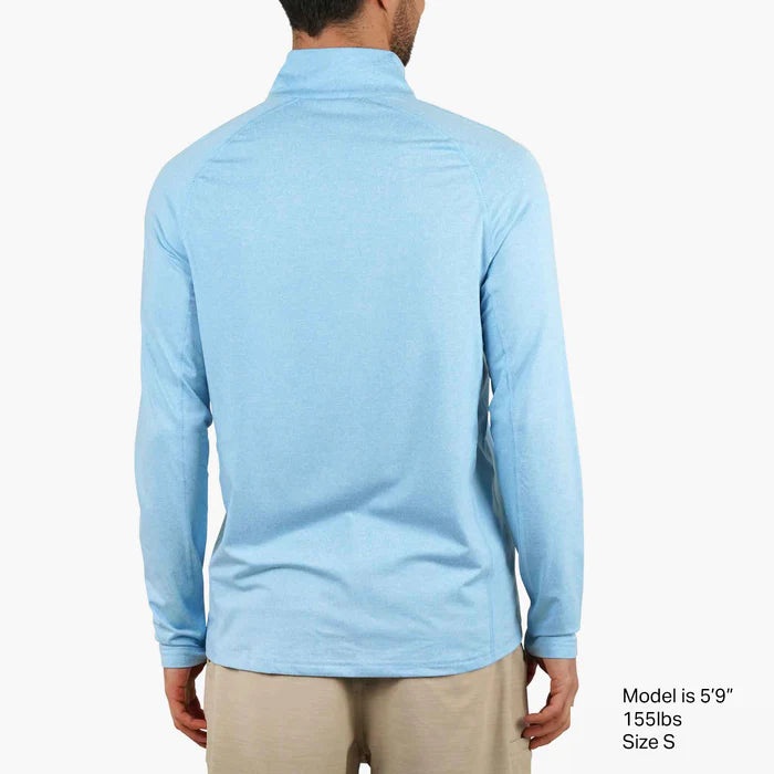 Cypress 1/4 Zip Airy Blue