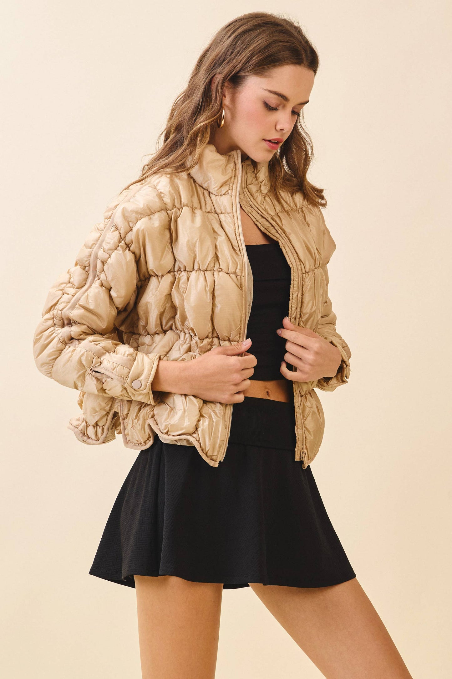 Light Weight Quilted Puffer Jacket