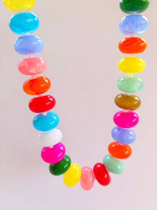 Multicolor Rory Rondelle Necklace