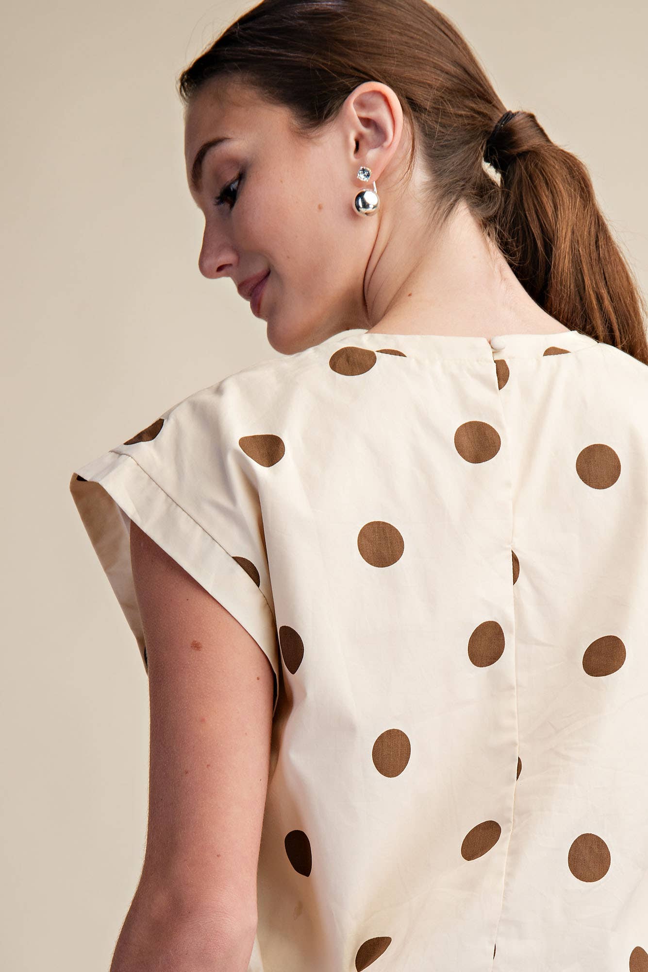 Polka Dot Bubble Top