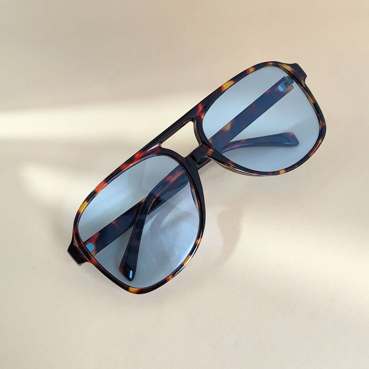 Vintage Double Bridge Aviator Sunglasses
